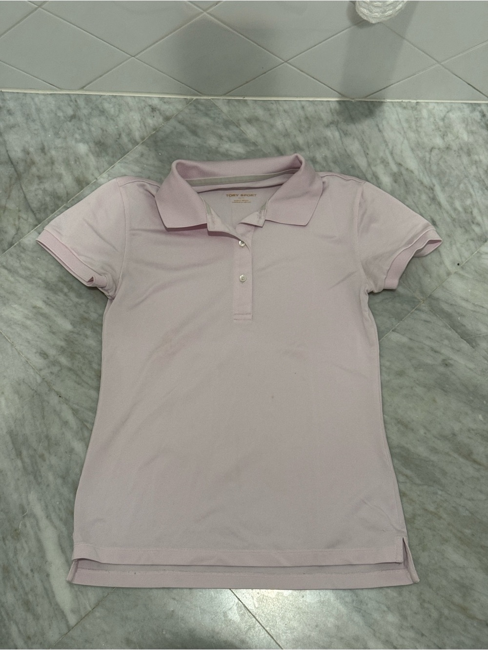 Tory Sport Pale Pink Short-Sleeve Polo